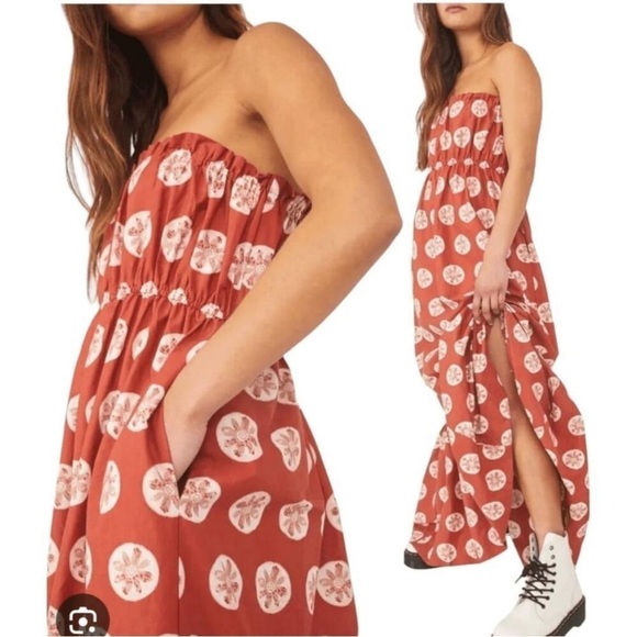 New! Free People Leanna Sun Detail Maxi Dress ✨☀️ Large NWT! - Picture 6 of 15